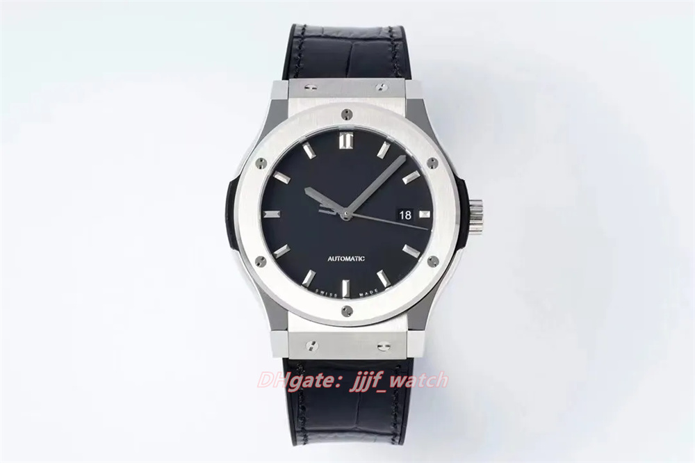 

JJF produced watch high-grade fashion 42MM with HB1110 movement belt white dial, As shown