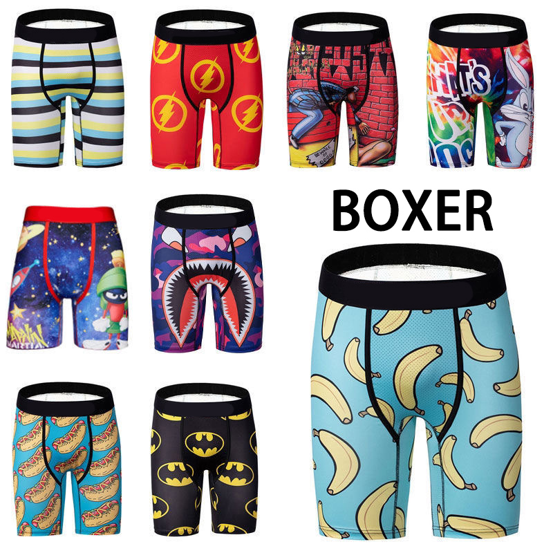 

2023 Designer Shorts Mens Boxer Underwear Sexy Underpants Printed Underwear Soft Boxers Breathable Trunks Branded Male Short Pants with Bag, Mixed color(underwear)