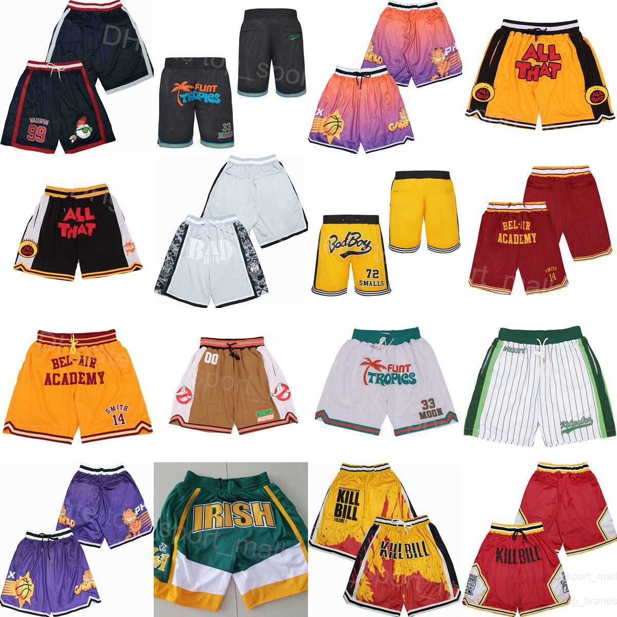 

Movie Basketball BEL-AIR ACADEMY Short WILL SMITH Sport VAUGHN 99 MAJOR LEAGUE Wear Sweatpants Drawstring Elastic Waist FLINT TROPICS JACKIE MOON Pant ALL THAT, Brown