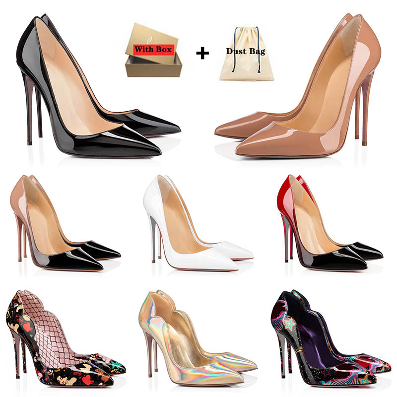 

2023 Sexy Pointed-Toe High Heels Shoes Red Bottoms With Box Designer Sneakers women pumps So Kate Style Office Stiletto Open-Toe Luxury bottom loafers 35-42