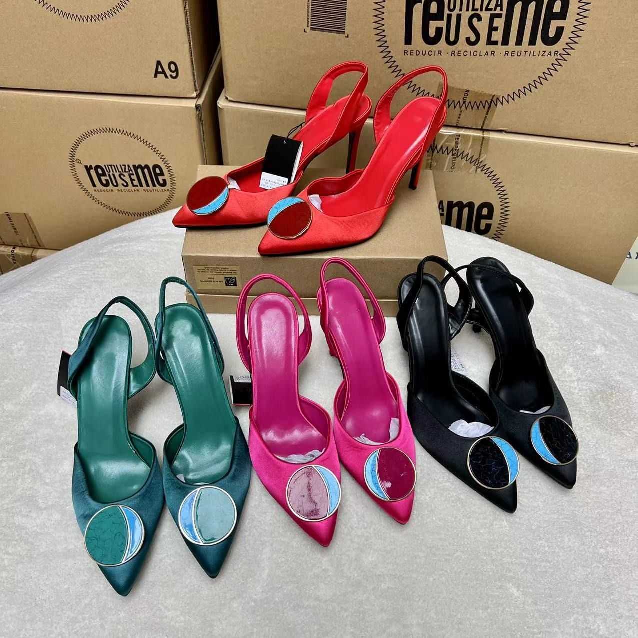 

Sandals High heel 8CM senior women's single shoes, Black