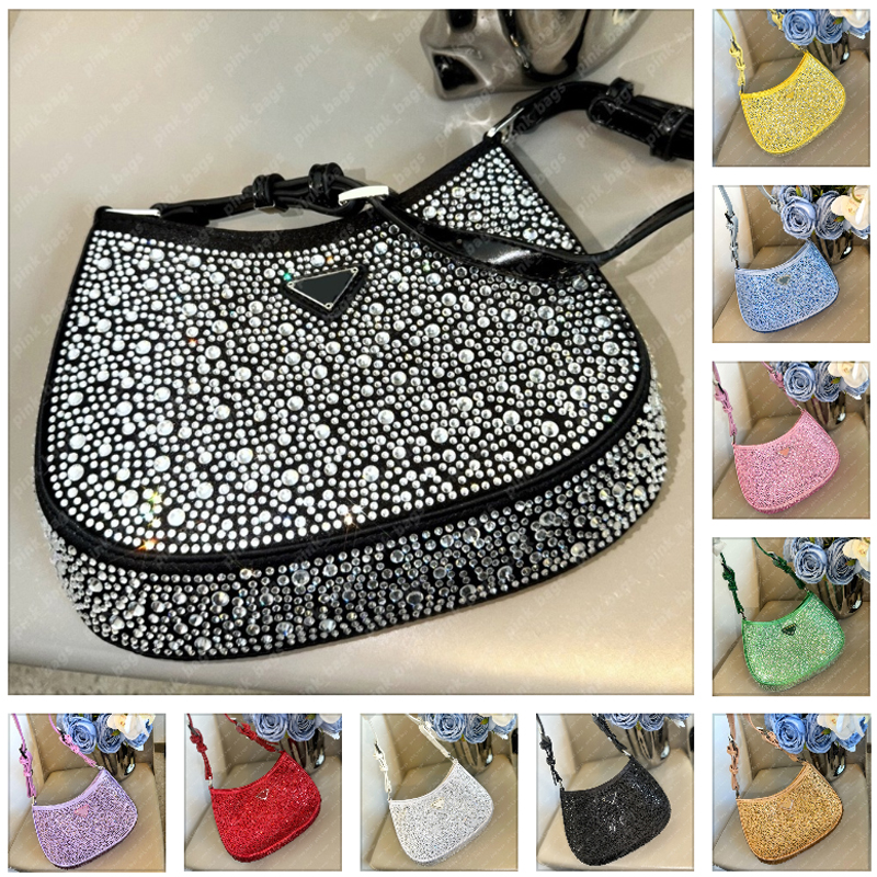 

10 colors Women Shoulder Bags Hobo Bag Sparkle Rhinestone Handbags Designer Crossbody Bag Backpack Totes Tote Designers Purses Hobos 02102, P1