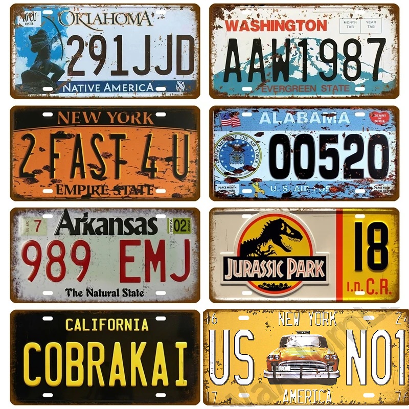 

Car License Plate Metal Painting USA Vintage License TEXI Metal Tin Signs Plaque Poster Motor Bar Club Wall Garage Wall Decoration New York Decor size 30X15CM w01