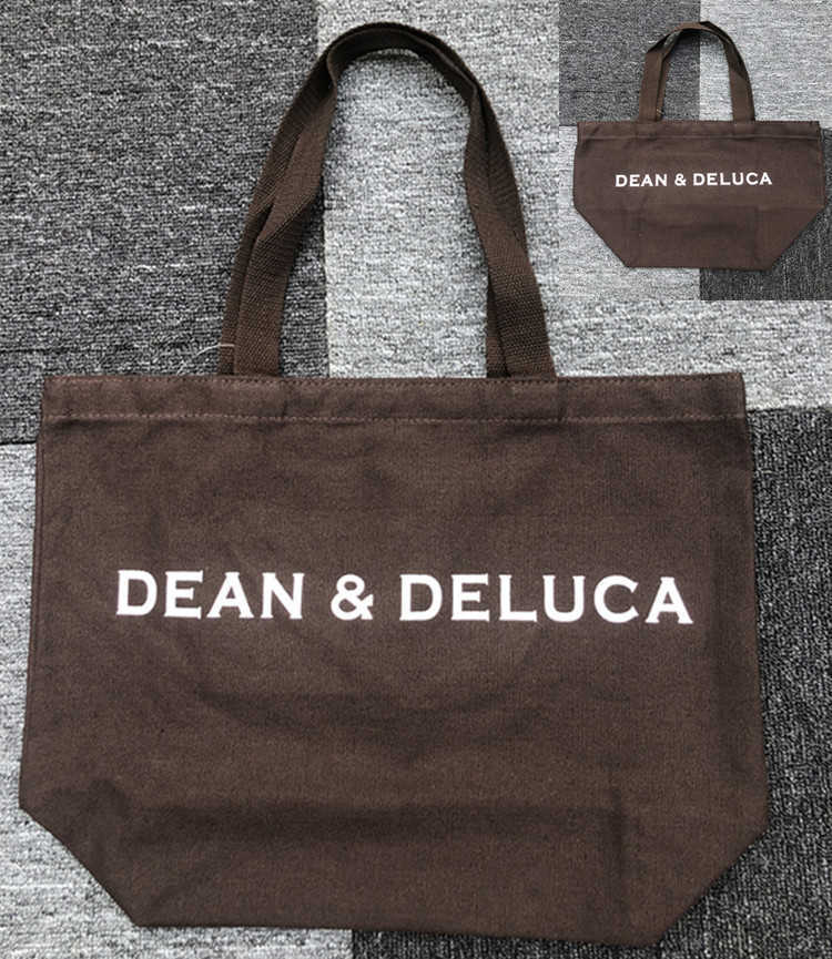 

New Product Dean Deluca Portable Lightweight and Versatile Casual Letter Printed Coffee Canv 220824, Brown trumpet