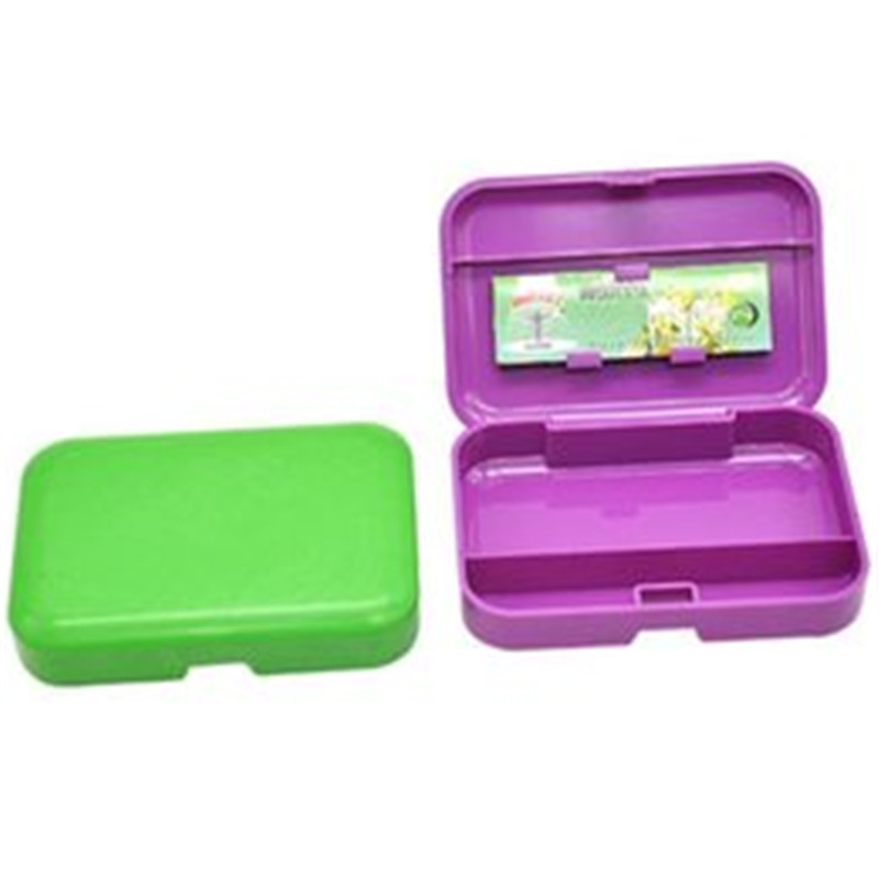 

Super thin transparent plastic cigarette box metal box