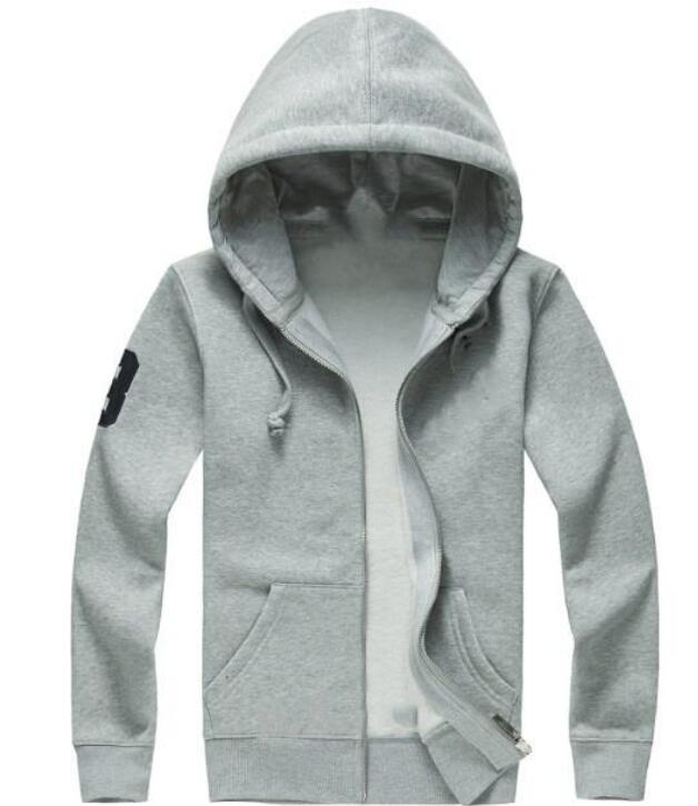 

Mens Jackets polo big horse sweater Outerwear Hoodies Sweatshirts autumn winter Hoodie sport jacket zipper casual quality multiple colour Asian size Christmas, White