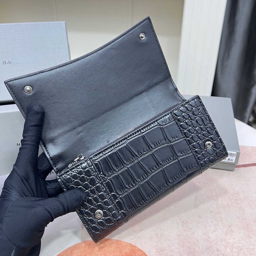 

Brand Designer Change Purse Card pack Handbag High Face Value Letter Long Lady Purses Cowhide Multi Slot Large Capacity Snap Cover 50% Off gift Box Factory Direct Sale, Crocodile cattle hide