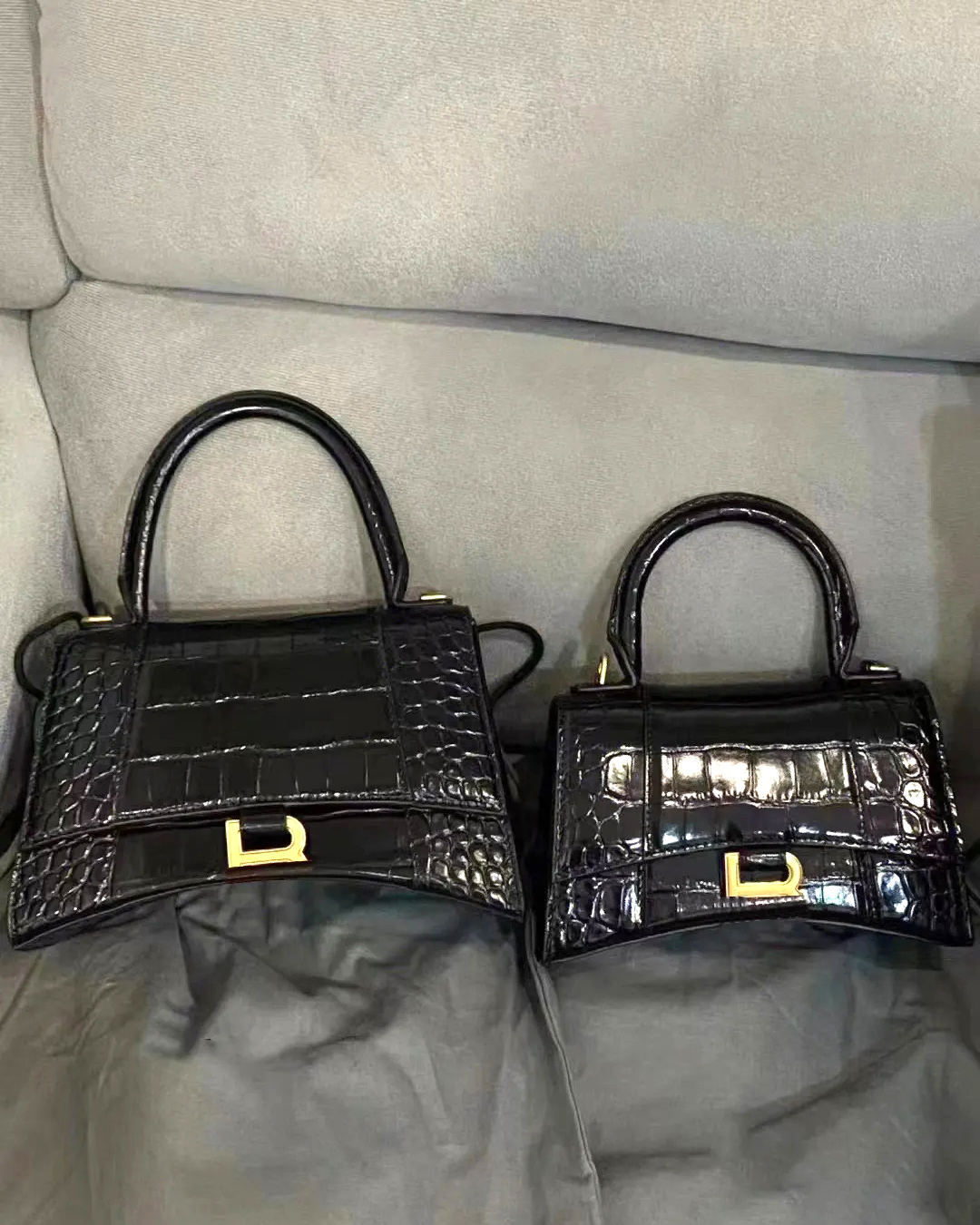 

hourglass Shoulder fashion Bags Evening Bag Genuine Leather totes Luxurys Designer Women men crossbody wallet travel Crocodile skin pattern Metalb B Hasp Flap, Pink alligator-silver l0g0