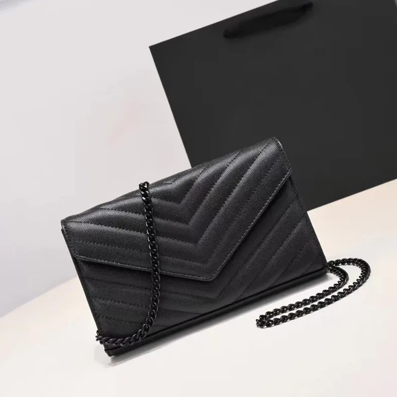 

Luxury Designer Woman Bag Handbag Women Shoulder Bags Genuine Leather Original Box Messenger Purse Chain with card holder slot clutch 8 Color, 00