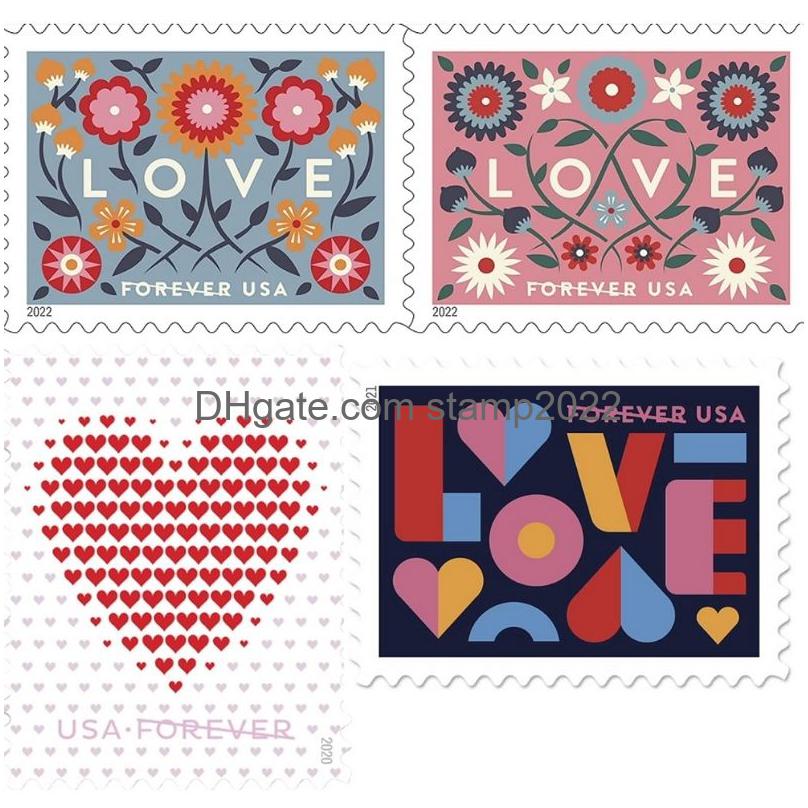 

Stamps Us Postal Love 2022 First Class 5 Sheet Of 20 Celebration Valentine Anniversary Wedding Romance Party Drop Delivery Otumu, As details