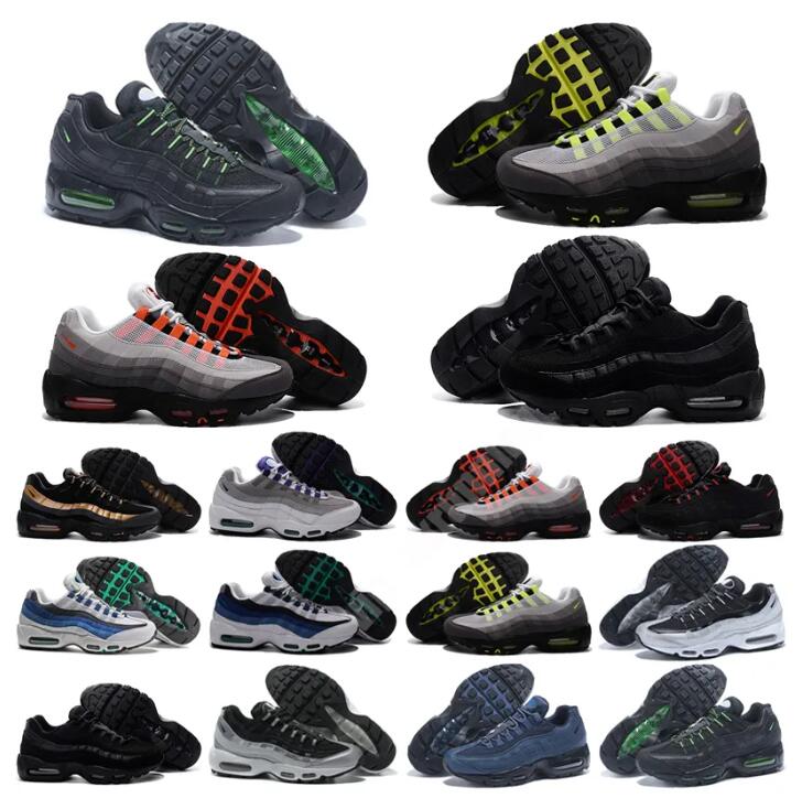 

OG 95 95s running shoes snaker Outdoor Sneakers Triple Black White Neon Midnight Navy Solar Red Glass Blue Smoke Grey airmaxs Trainer size 40-46, 31