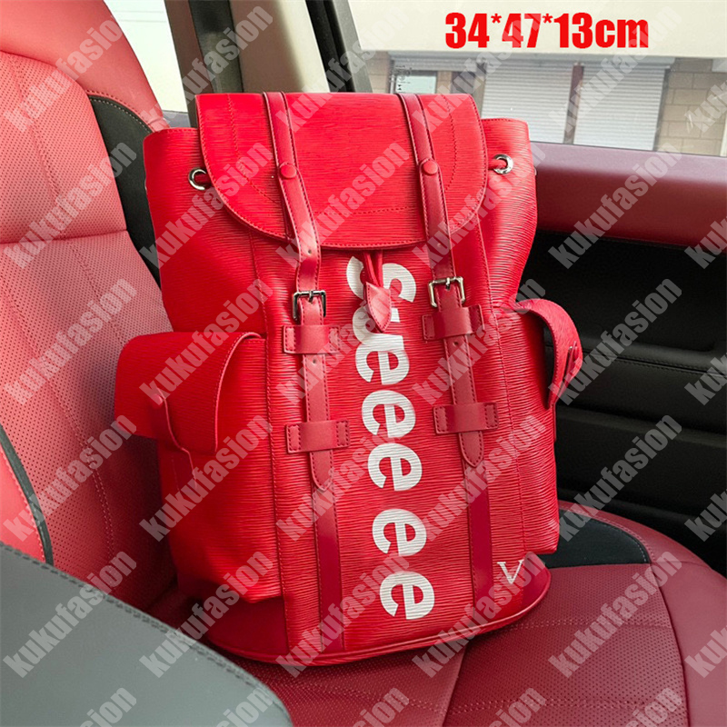 

Fashion Red Backpack Luxury Designer Womens Men Schoolbag Classic Letter Lady Travel Outdoor Bag Waterproof Backpacks Boy School Bags