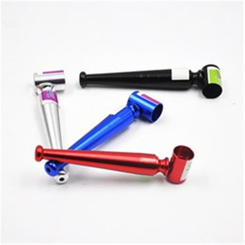 

New metal long baseball sculpt pipe metal pipe color randomised