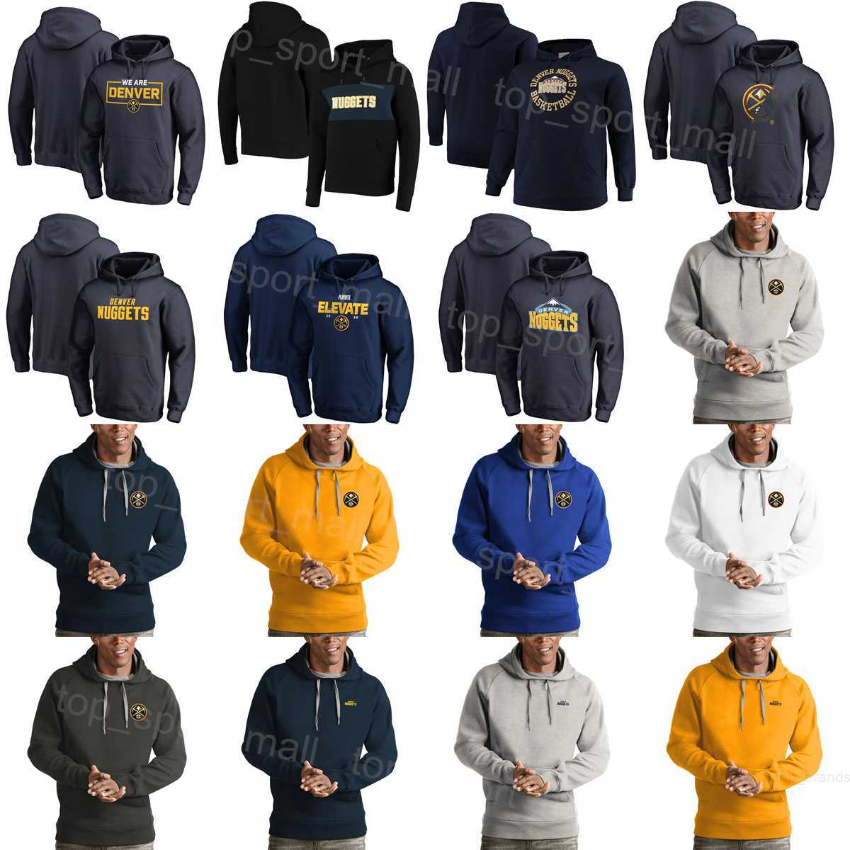 Maillot de basket-ball pour jeunes hommes Bryn Forbes à capuche 6 Jeff Green à capuche 32 Bones Hyland Sweats à capuche 3 Facundo Campazzo Sweats