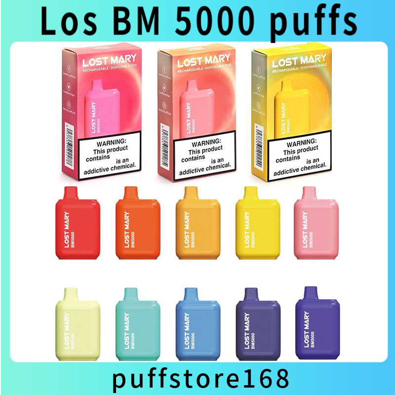 

L Mary BM5000 Ef Bar Disposable E cigarettes 5000 Puffs Vape Pen 14ml Prefilled Mesh Coil Cartridges Pod 650mAh Rechargeable Battery Vaporizer vapes BC5000 Ultra