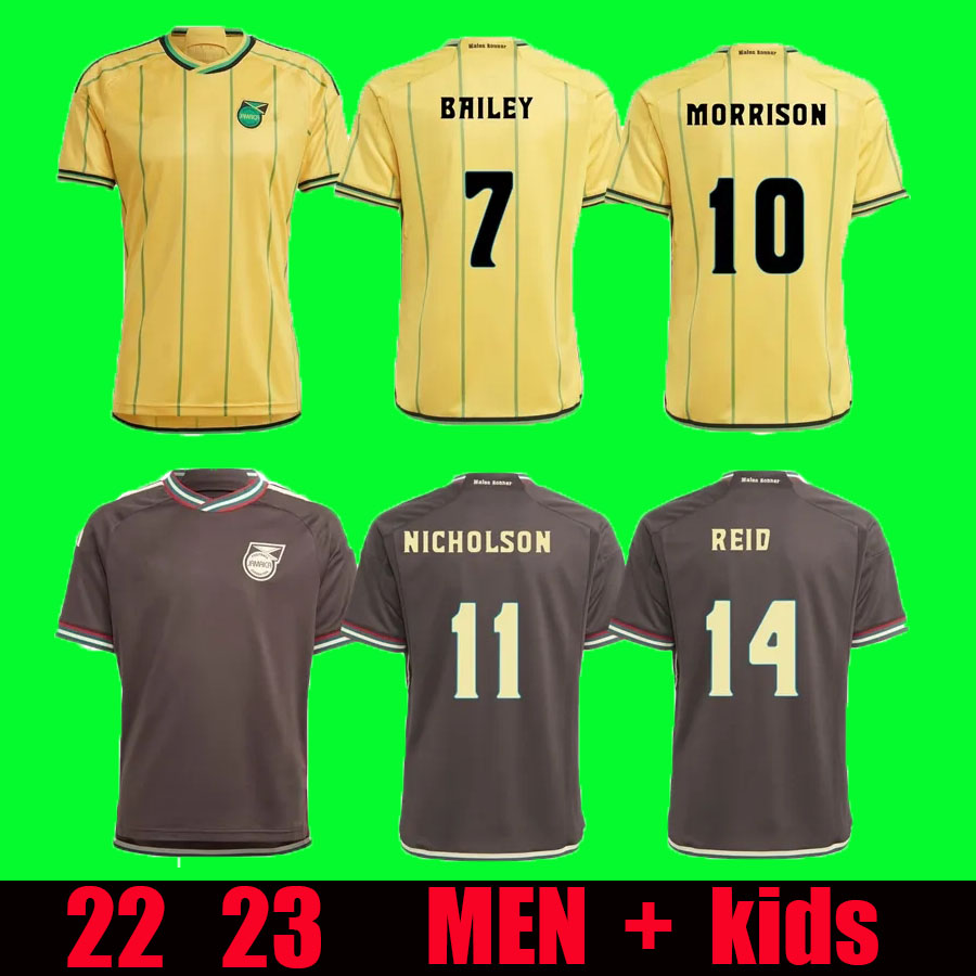 

2023 Jamaica soccer jerseys 23 24 national football team Bailey ANTONIO REID Nicholson LOWE MORRISON home away shirt, 23 24 home