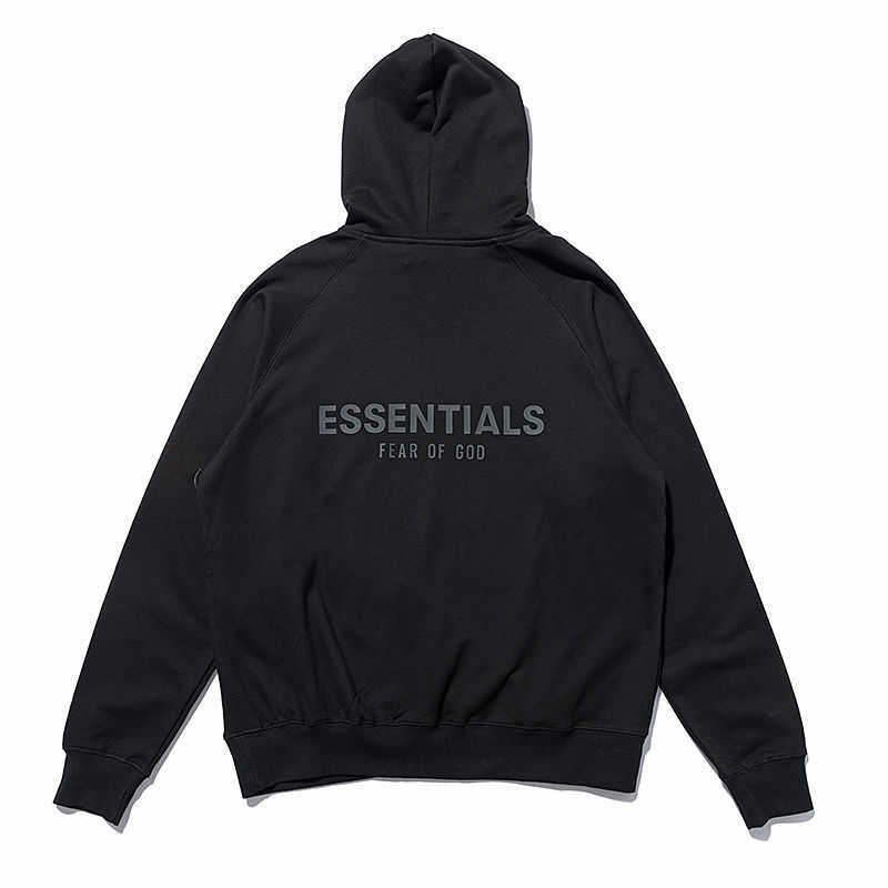 

Sweat Hoodie For Men Fashion the Correct Version of Fear God Brand Fog Essentials Letter Plush Hooded Sweater for THPR, 8063 black sweater