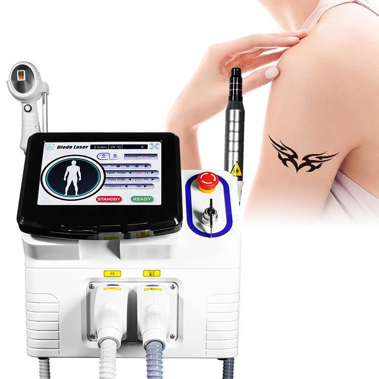 

Beauty Items Portable 2 in 1 808nm Diode Laser Hair Removal Tattoo Removal with Pico Laser Sytem