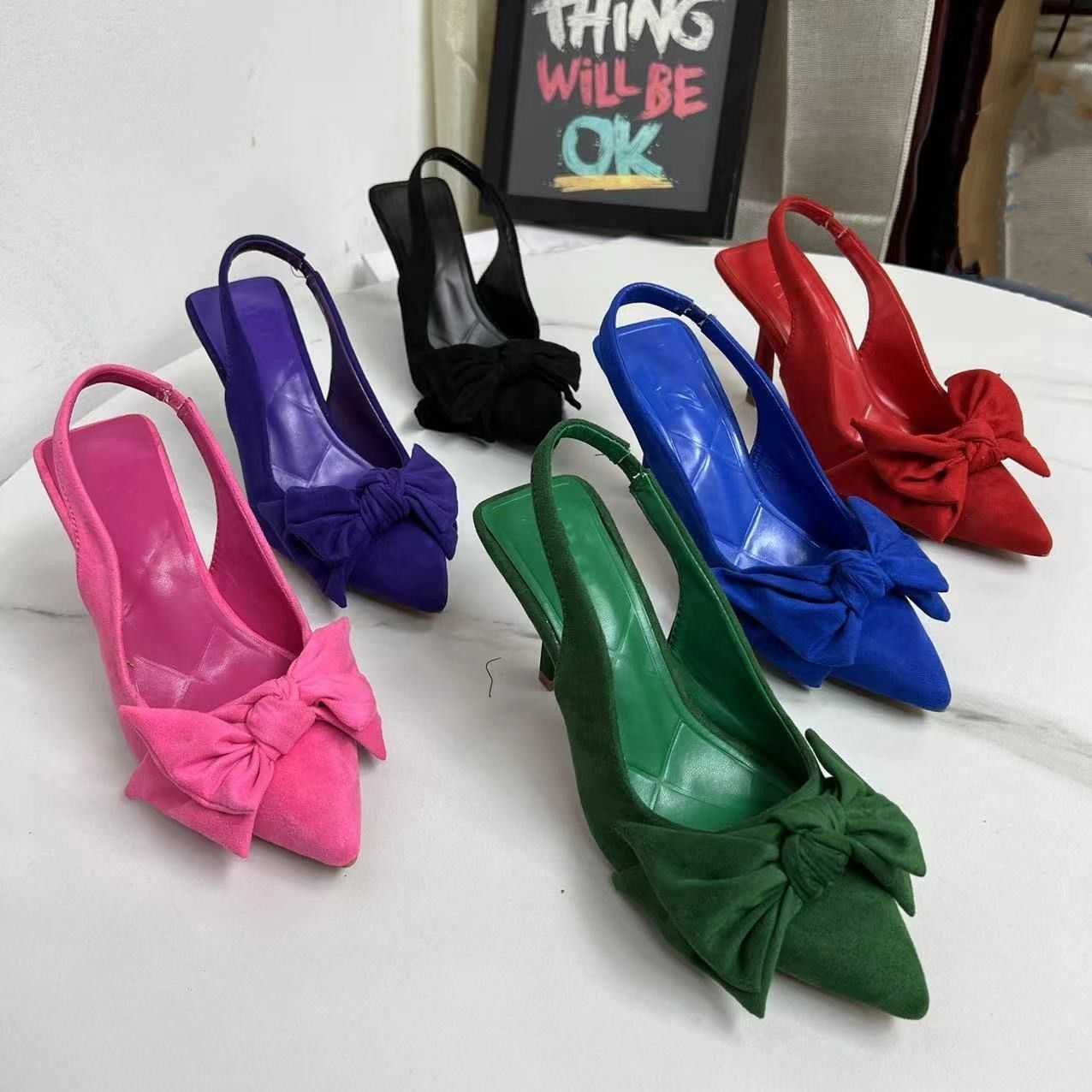 

Sandals Autumn fashion high-heeled 5cm western-style women's sandals, Black