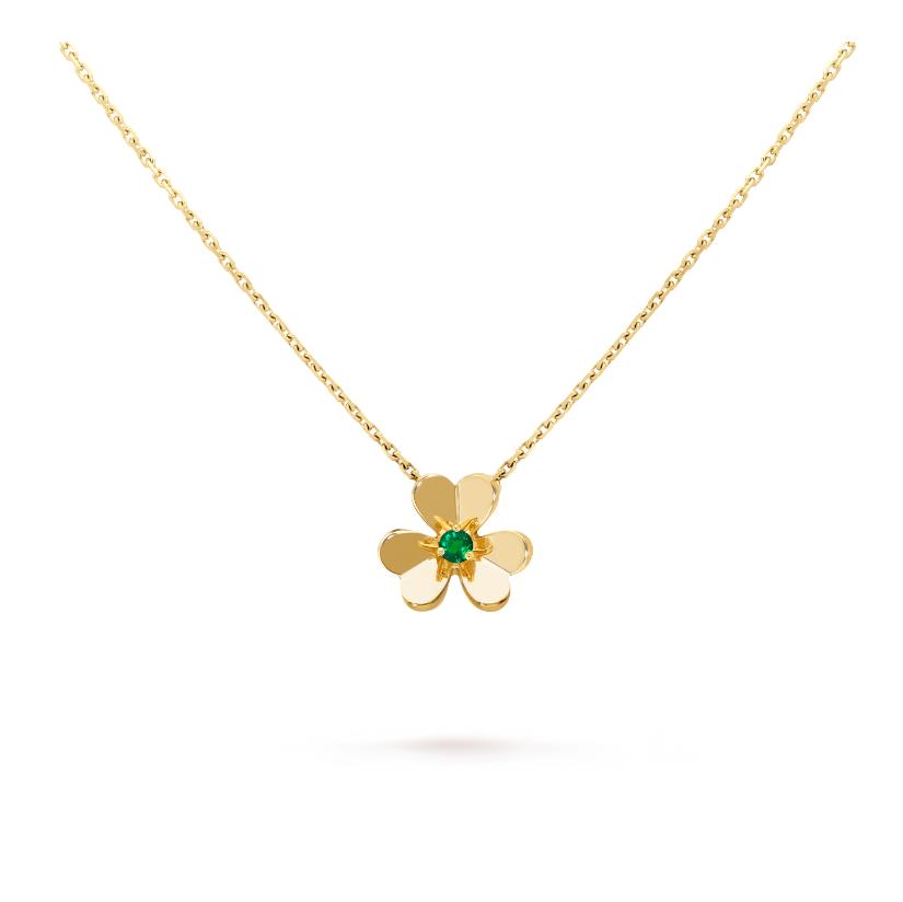 

frivole pendant necklace 3 leaf clover necklace Multiple specifications Multiple styles gold rose gold silver crystal diamond necklace mini small