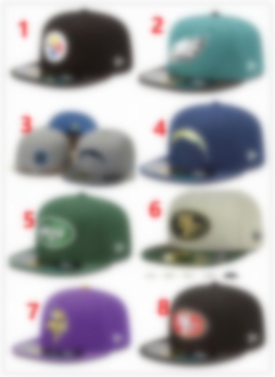 

2023 New Design Men's Foot Ball Fitted Hats Fashion Hip Hop Sport On Field Football Full Closed Design Caps Cheap Men's Women's Cap Mix H5