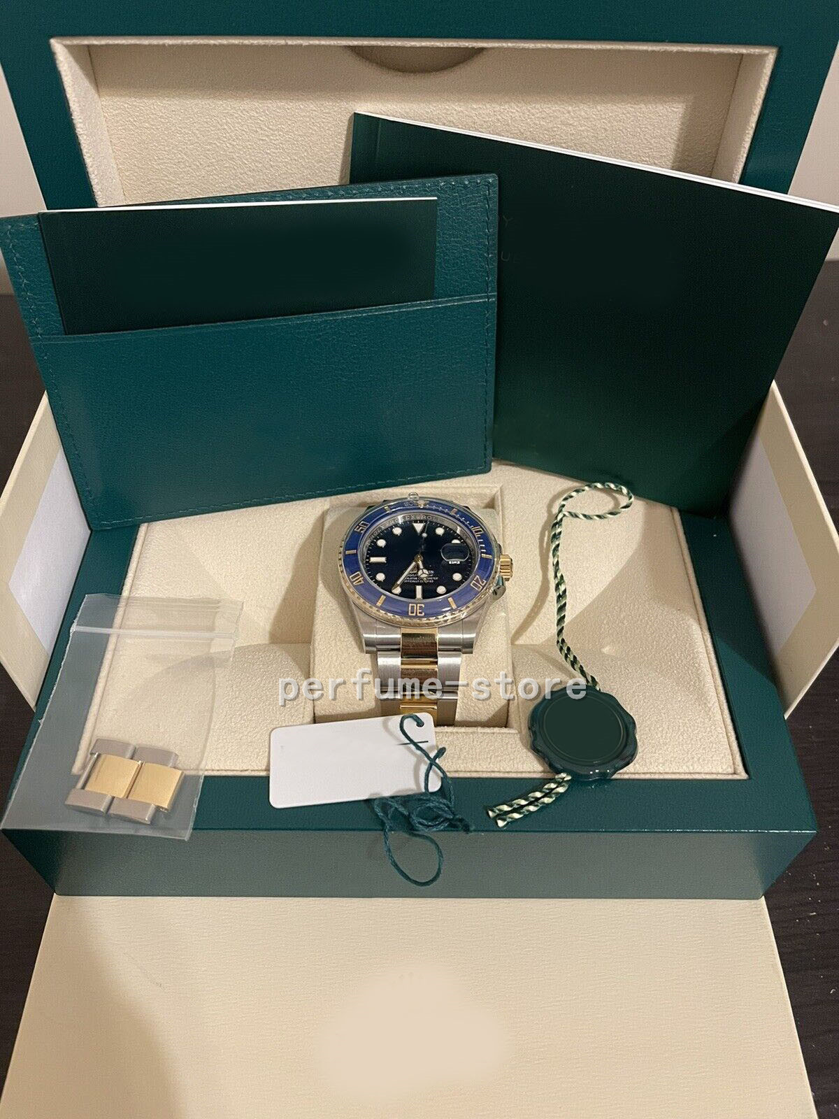 

Luxury Wristwatch Automatic 2023 QC 41mm 126613LB 18K Two Tone Gold Blue Dial Ceramic Bezel men watch The same as 3135 on the official website