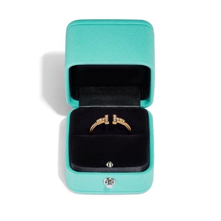 

simplicity classic T gold ring crystal diamonds brand designer ring mother of pearl ring mens womens unisex wedding rings for couples Valentines Day gift