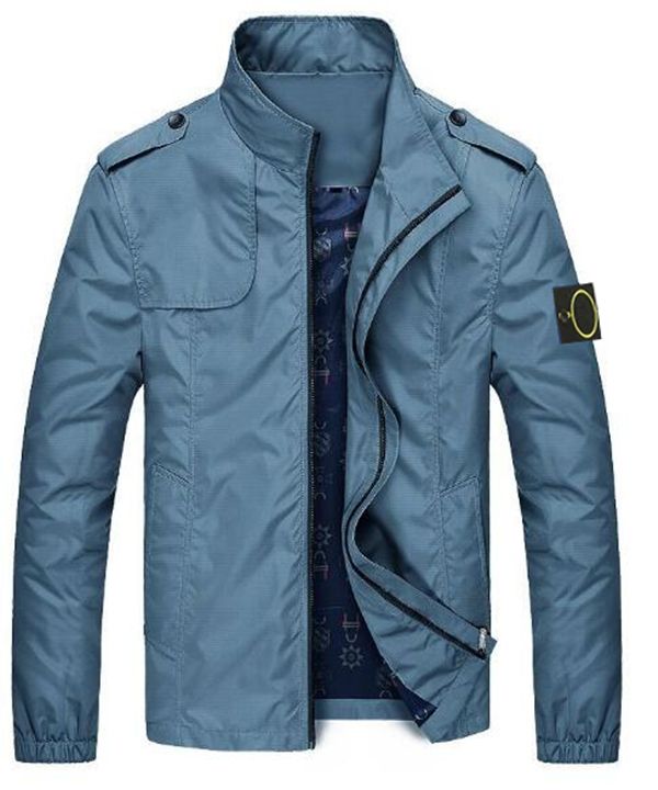 

plus size coat brand designer men's stone coat island Fashion summer jacket high-quality casual coat badge men's coat size S-2XL1, Green
