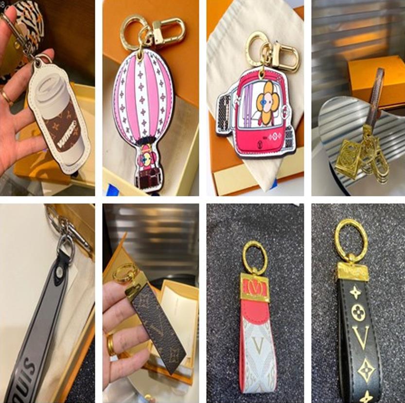 

Various styles new men's and women's key rings luxury key rings without boxes