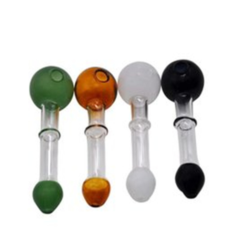 

14cm long glass oil burner, pipe glass pipe, color diversity suction pipe