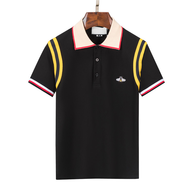 

2023SS Summer Brand Clothes Luxury Designer Polo Shirts Men Casual Polol Fashion Snake Bee Print Embroidery T Shirt High Street Mens Polos