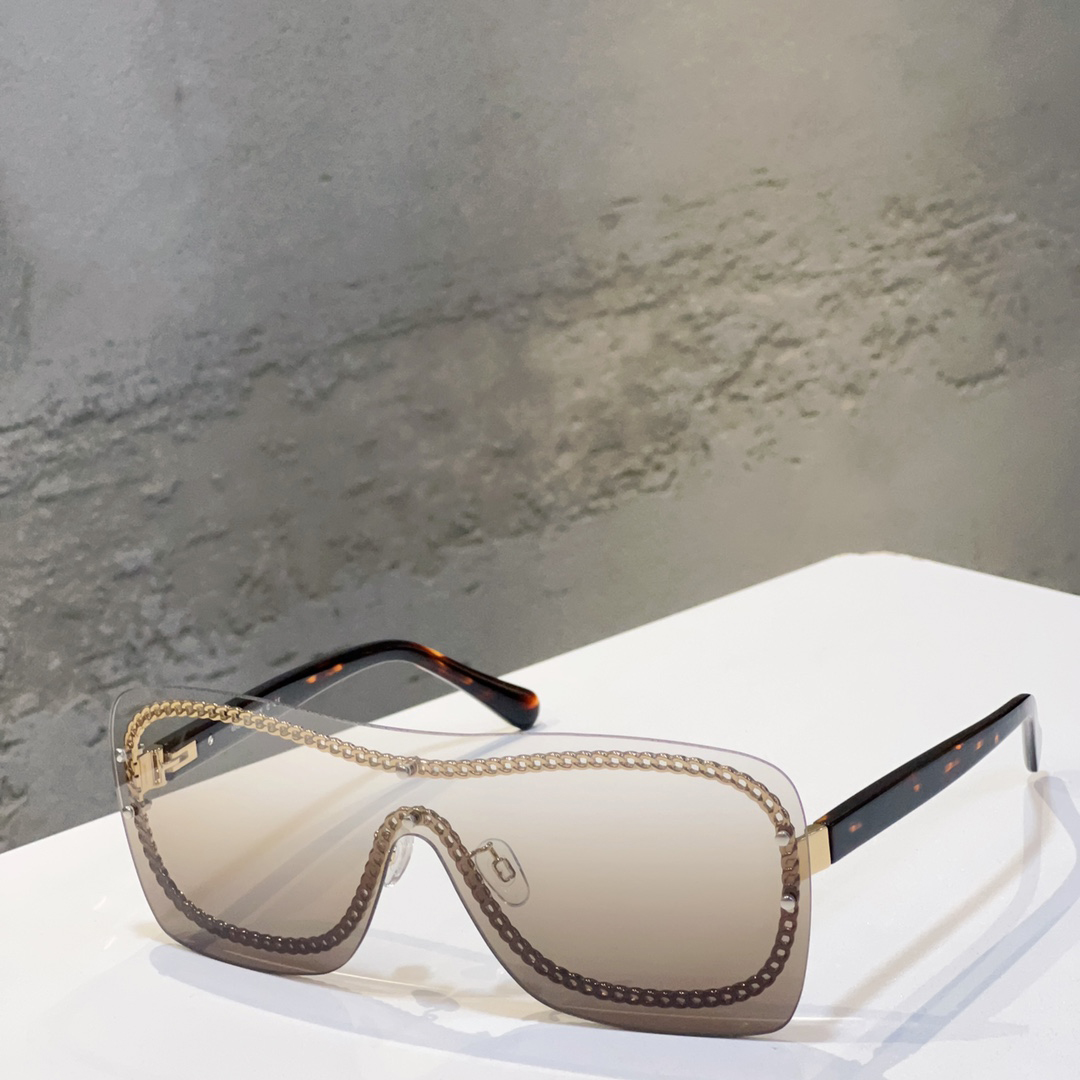 

Rimless Shield Sunglasses for Women Men Brown Gradient Frameless Sunglasses Glasses Sonnenbrille Shades gafas de sol UV400 Protection Eyewear with Box
