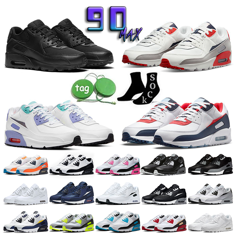 

90 90s men women airmaxs running shoes Michigan Radiant air Red Pastel mens trainers max sports sneakers runners 36-46, 21