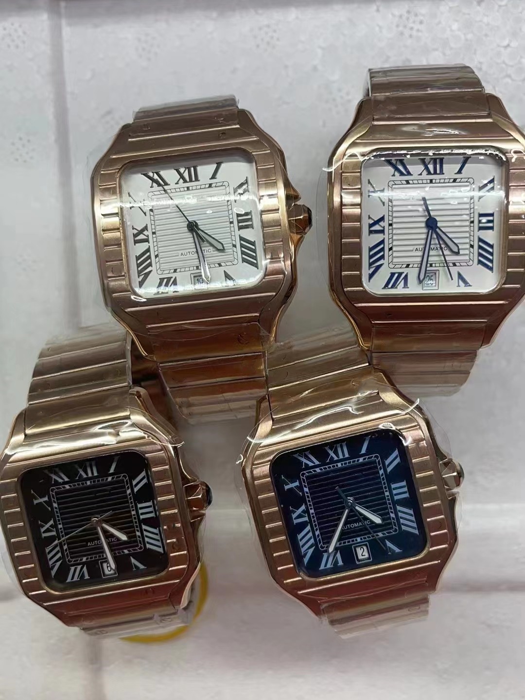 

Mens 38mm Square Designer Watch Full Steel Automatic Mechanical Sapphire Glass Watches Men's Waterproof Wristwatch, Only package