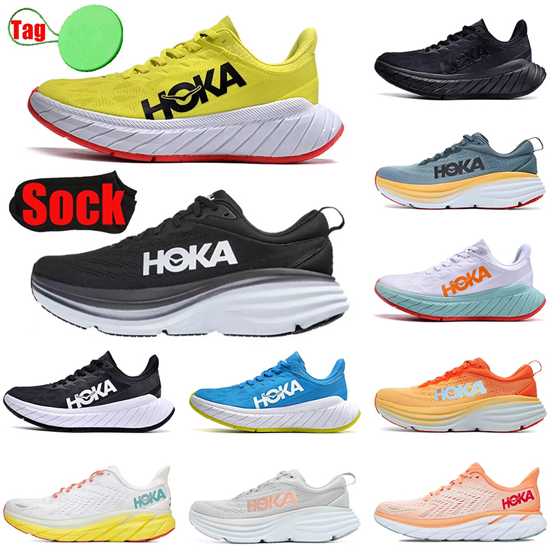 

Hoka Shoe One One Bondi Men Running Shoes 2023 Designer Hokas Clifton 8 Carbon X 2 Black White Orange Amber Yellow Goblin Blue Men Women Trainer Sports Sneakers 36-45, #29 clifton 8 (9) goblin blue