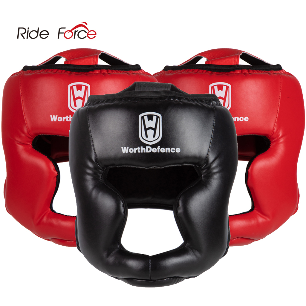 

Protective Gear Kick Boxing Helmet for Men Women PU Karate Muay Thai Guantes De Boxeo Free Fight MMA Sanda Training Adults Kids Equipment 230209