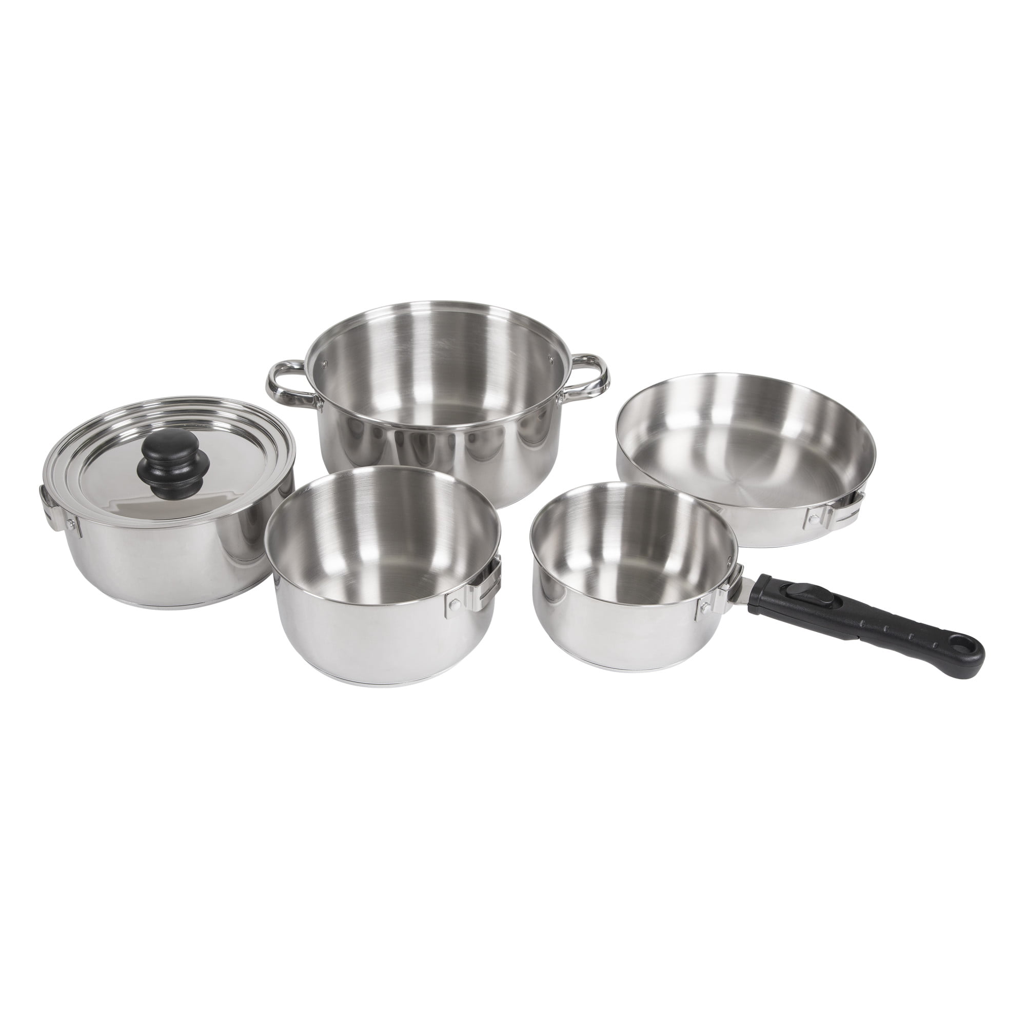 

Heavy Duty Stainless Steel Clad Cook Set a compass