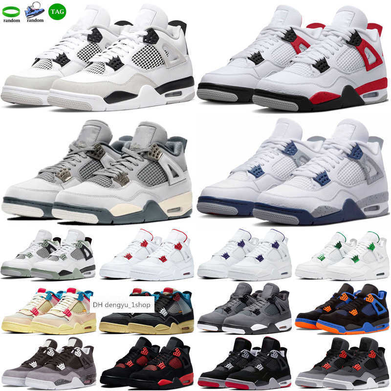 

4 4s retro basketball shoes for men women Military Black Cat Red Thunder Sail University Blue White Oreo 1s Dark Mocha Phantom Bred OG air shoe, Sku_#33
