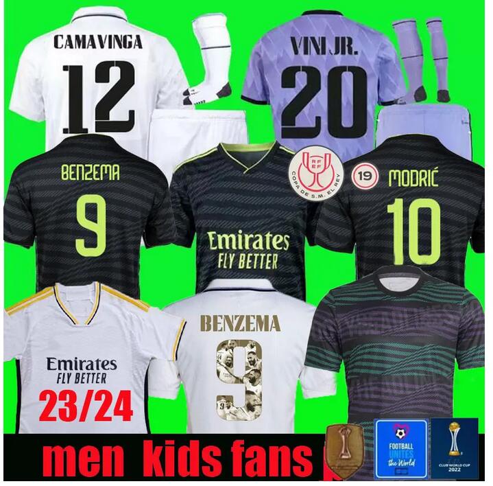 

22 23  Benzema soccer jersey club world cup final 2022 2023 football shirts CAMAVINGA MODRIC camiseta men kids ReAl mAdRiDs pre match VINI JR TCHOUAMENI fans player