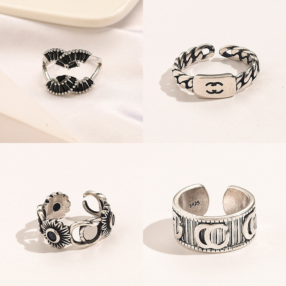 Europe et Amérique Style Designer Anneaux Femmes Amour Charmes Fournitures De Mariage Plaqué Or 18K Doigt Anneau Réglable Accessoires De Luxe
