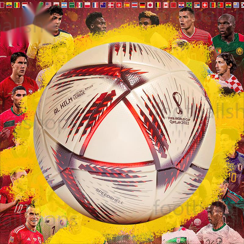 

Qatar World Cup knockout football ball size 5 Premium beautiful tournament football ball Shipping without air
