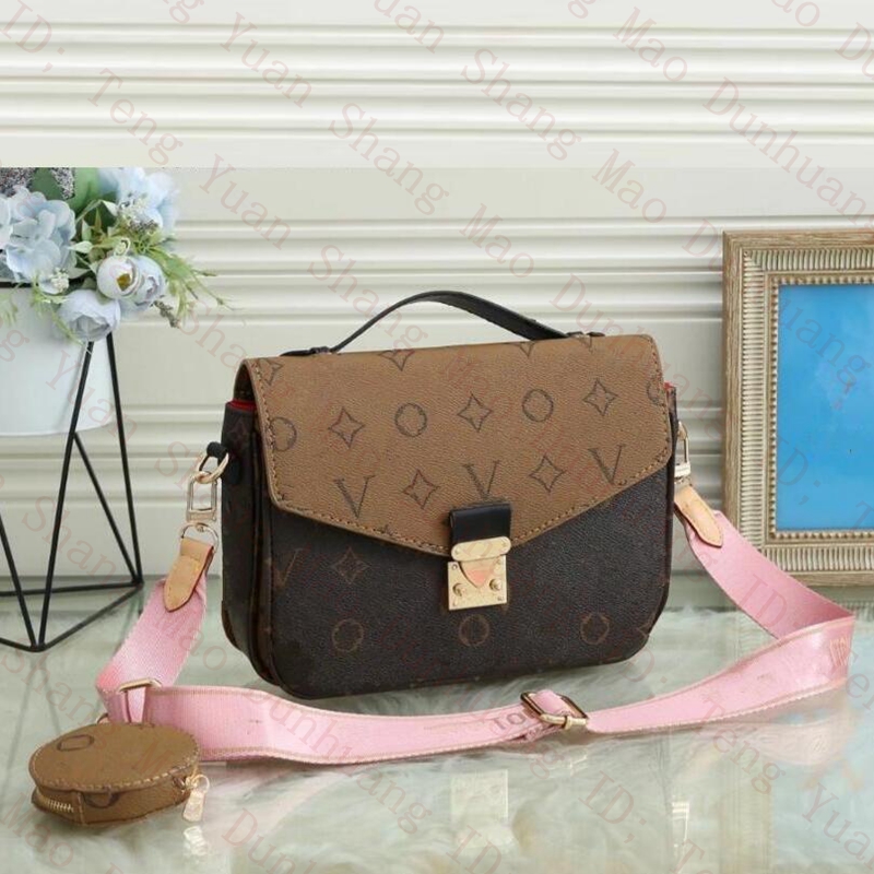 

2 Pieces/Set Designers Shoulder Bags Women Handbag Oxidizing Leather POCHETTE Elegant Messenger Bag Luxury Crossbody Shopping Tote Coin Purses, Extra fee (are not sold separat)