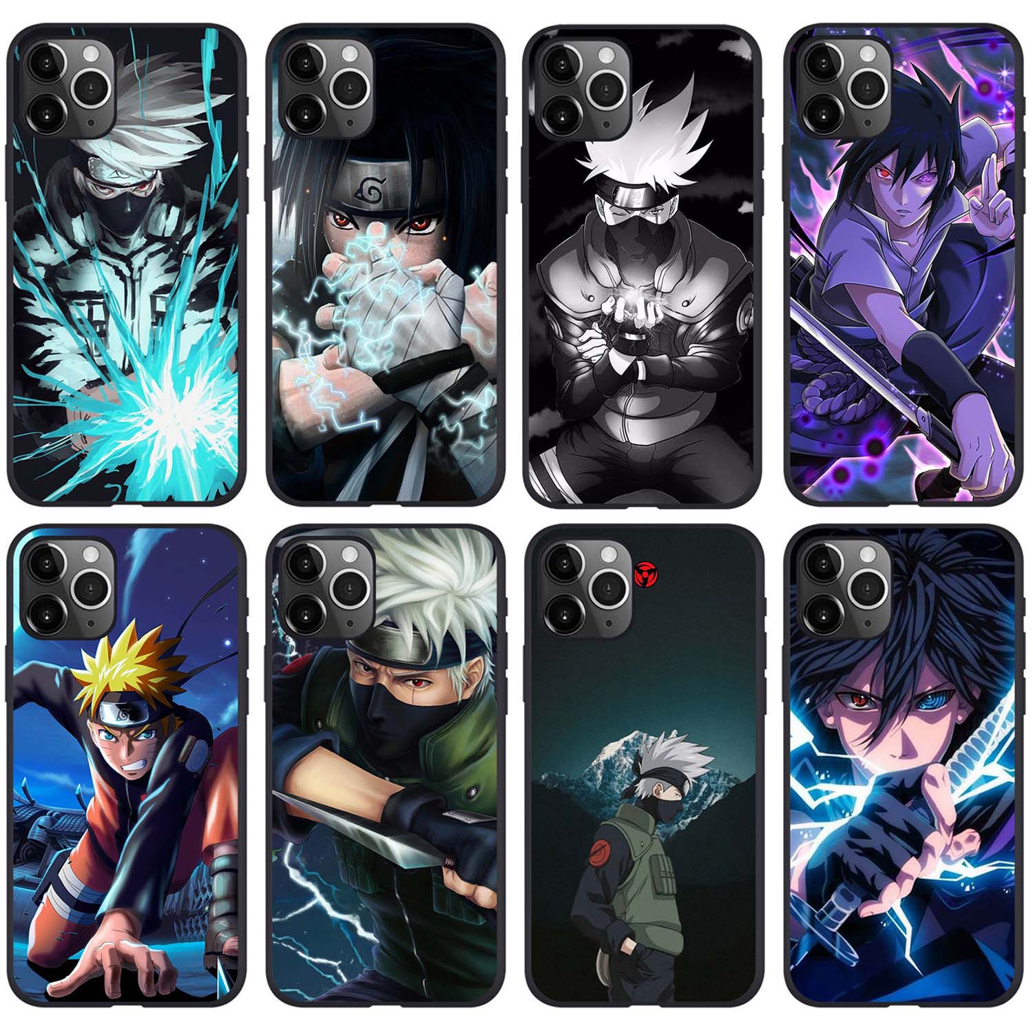 

Anime Phone Case for iPhone 14 Pro Max Comic NARUTO soft TPU Silicone back cover, #3