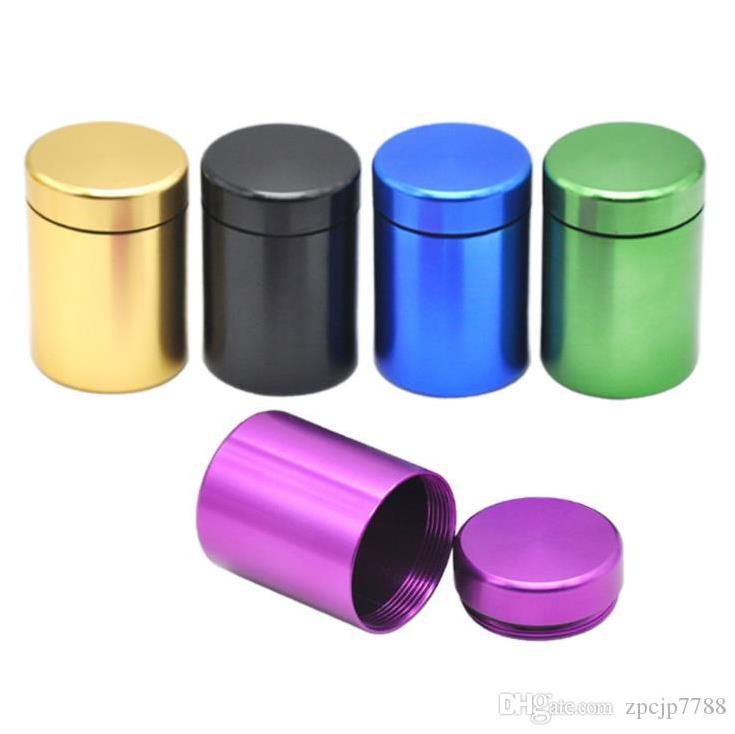 

Smoking Pipes New metal aluminum large storage bottle with concealed portable box