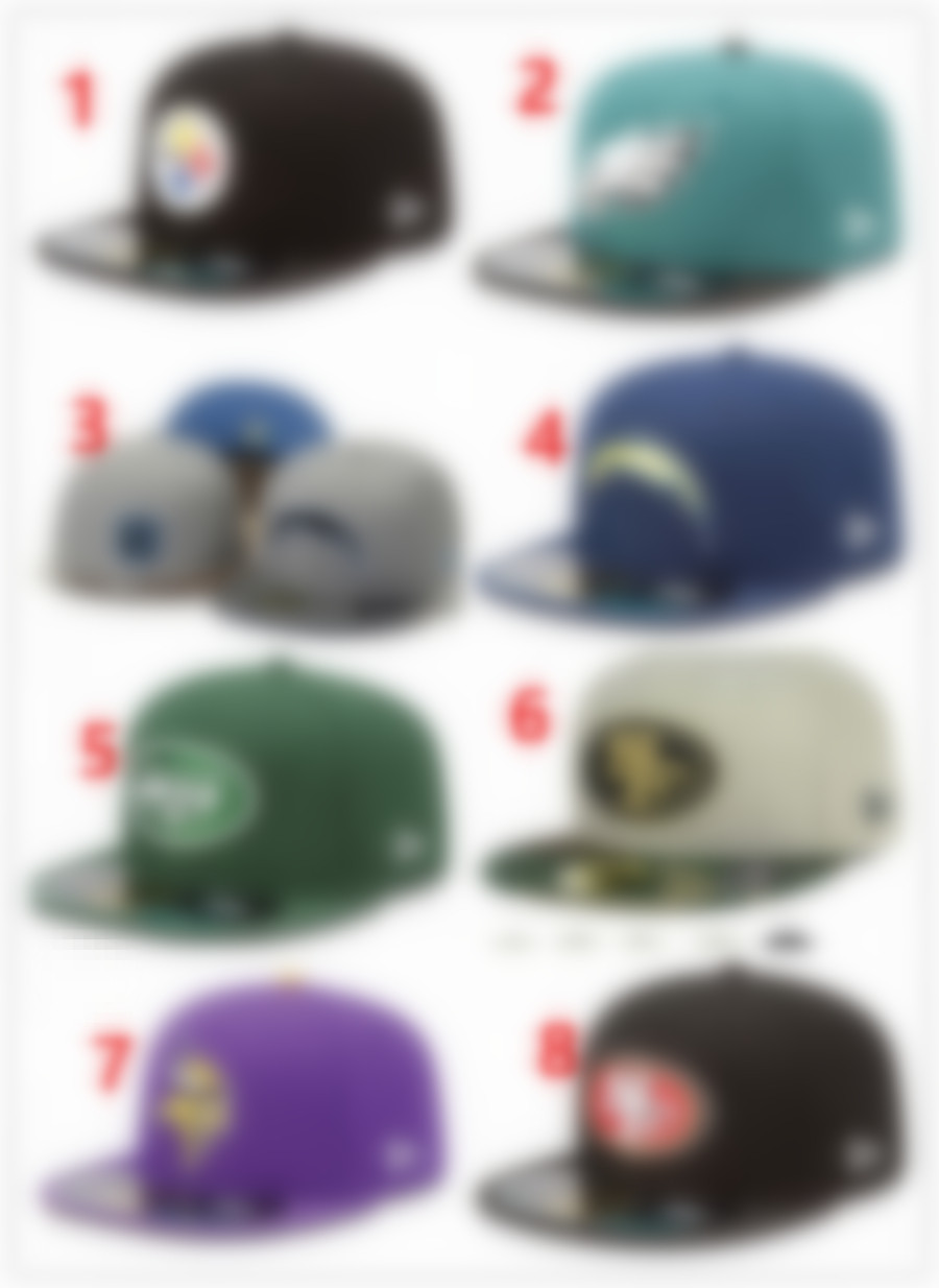 

2023 New Design Men's Foot Ball Fitted Hats Fashion Hip Hop Sport On Field Football Full Closed Design Caps Cheap Men's Women's Cap Mix H3