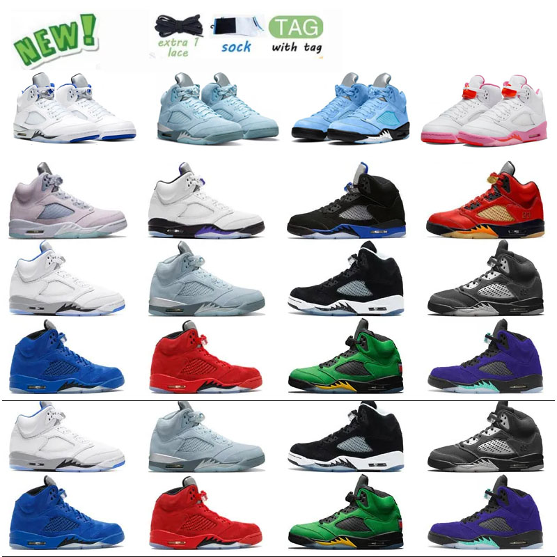 

Wholesale OG Jumpman 5 Men Basketball Shoes 5s UNC Green Bean Concord Easter Pinksicle Raging Stealth 2.0 Mens Trainers Sport Sneakers, #14