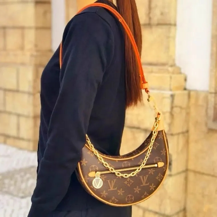 

Loop bag Croissant bags shoulder hobo designer Purse M81098 Cosmetic half-moon baguette underarm Handbag crossbody Metal Chain Collection Louisity Vuttonity