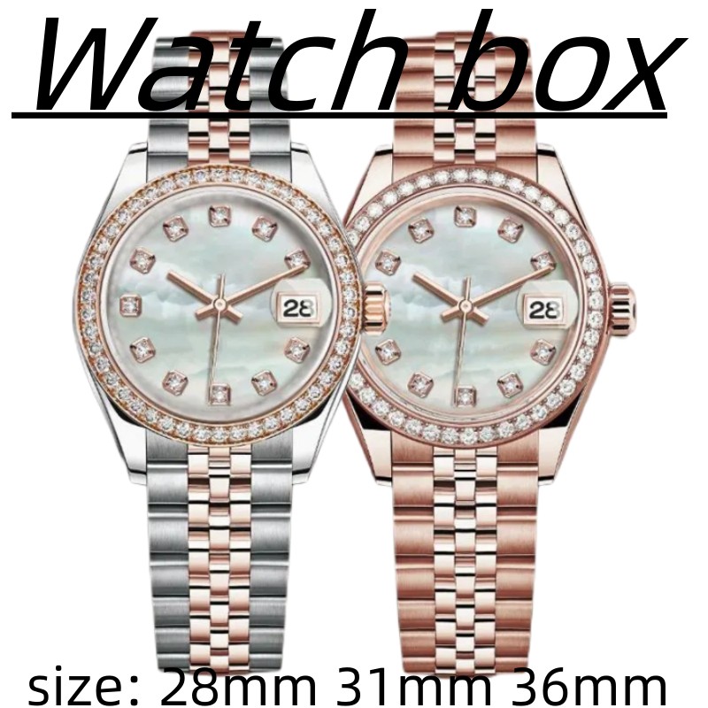 

Wrist Watch Women's Designer Diamond Watch Women's Automatic Rose Gold Date Size 36MM 31MM 28MM sapphire glass waterproof Monte inverted women's high-quality watch, 10