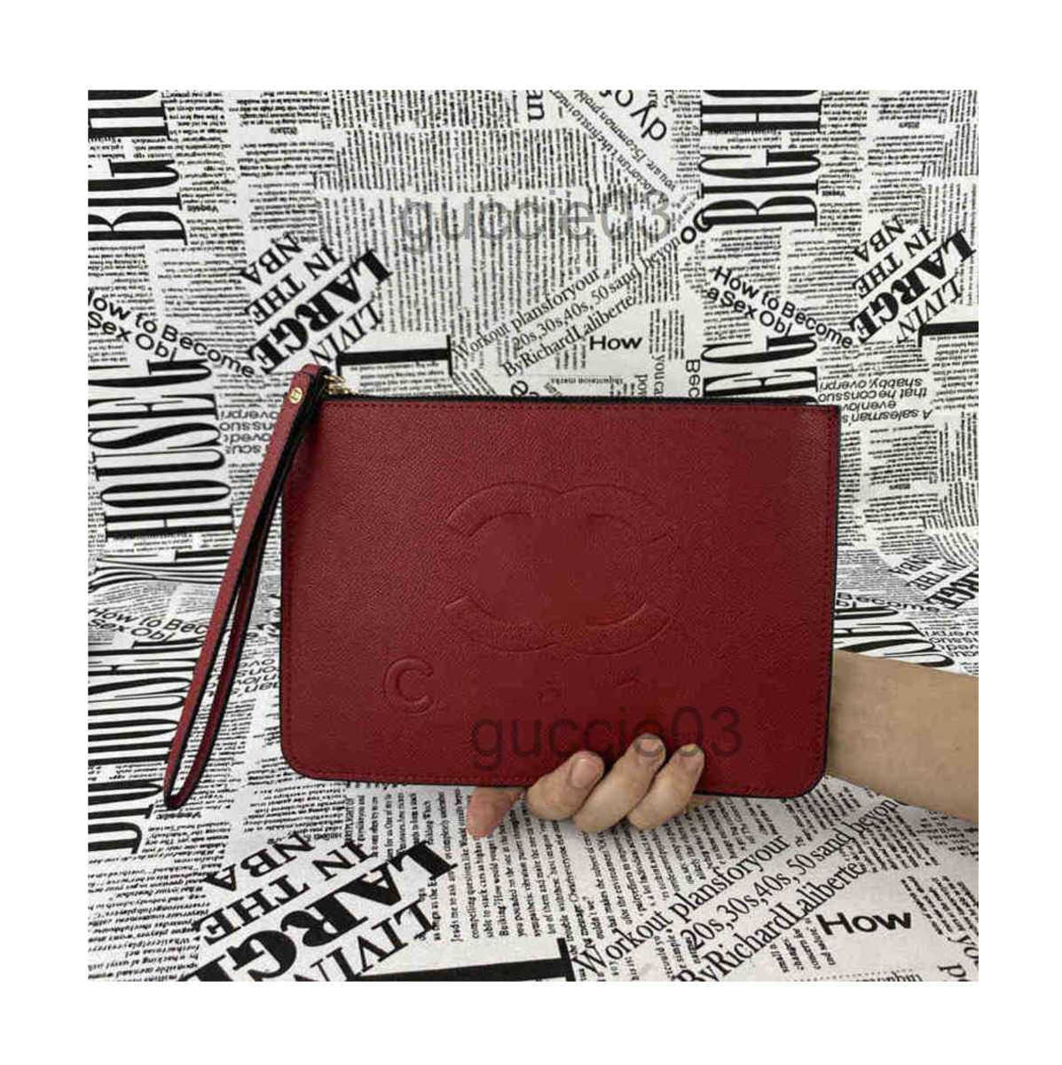

Designer Channel Bag Cc Wallet Womens Mens Lovers Fashion New Leather Convex Storage Hand In Mini Handbag Zero Wallet with Box, Red