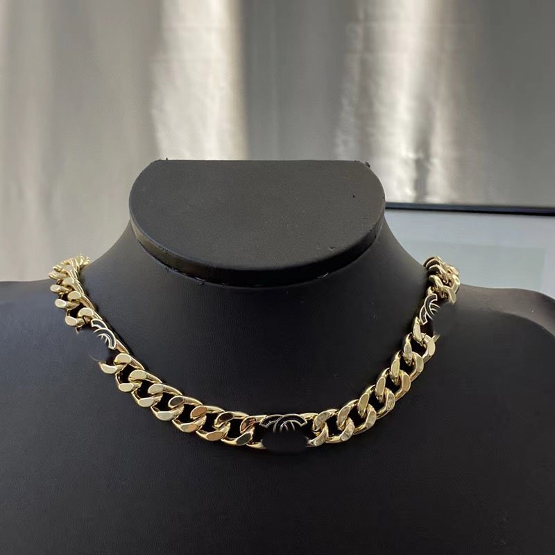 

18 style Cuban Link Chain Necklace Choker Curb with Diamonds Clasp Lock 18K Gold Tone 316L Stainless Steel